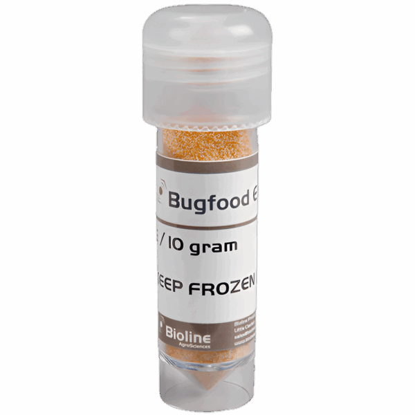Bugfood - Huevos Estirilizados E - Vial - 10 gr - Ephestia kuehniella (Mosca Blanca, Trips, Orugas)