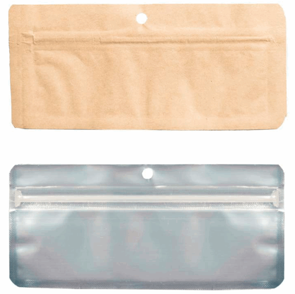 Bolsas Zip Antiolor Kraft Edibles 15x7cm (Pack 50uds)