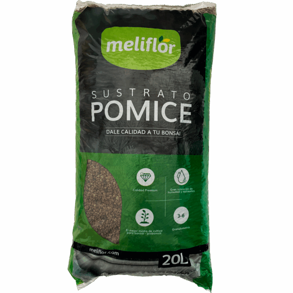 Sustrato Meliflor para Bonsai Pomice (3-6mm) 20L