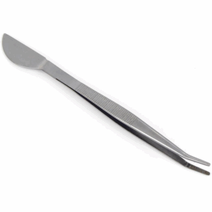 Pinza / Espátula Curva Dingmu 220mm - Inox.