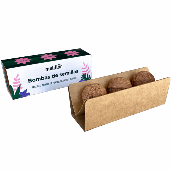 Meliflor Bombas de Semillas (Perejil, Cilantro y Romero)