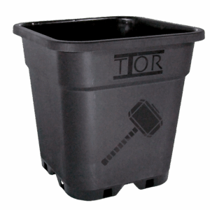 Maceta Thor Cuadrada Negra 18L (31x31x31,6cm)