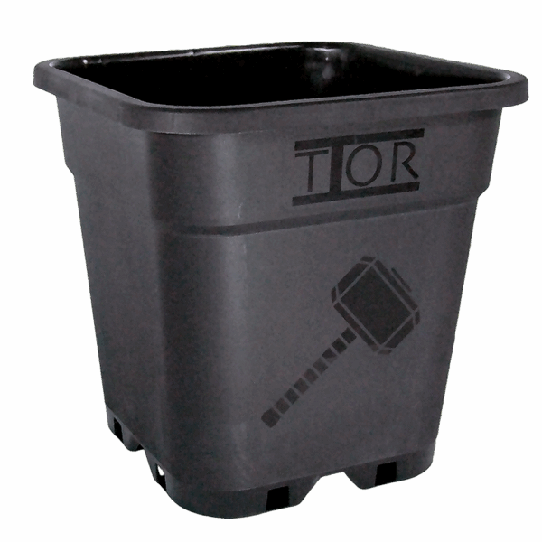 Maceta Thor Cuadrada Negra 18L (31x31x31,6cm)