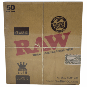 Papel de Fumar Raw Classic King Size Slim 50Und