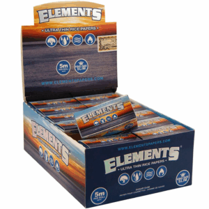 Papel de Fumar Elements Rollo 5m en Caja de Plástico (10Und)
