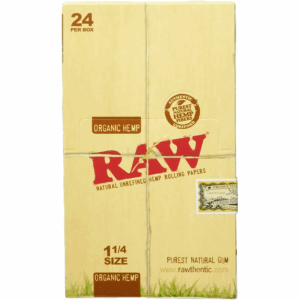 Papel de Fumar Raw Organic 1 1/4 24Und