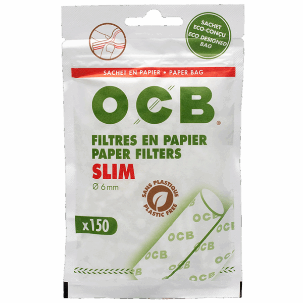 Boquillas Organicas OCB de Filtro 6mm (150x10 Bolsas)