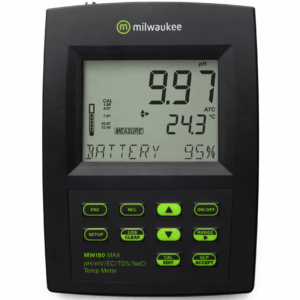 Milwaukee Medidor de mesa (MW180) pH/ORP/EC/TDS/Nacl/Temperatura