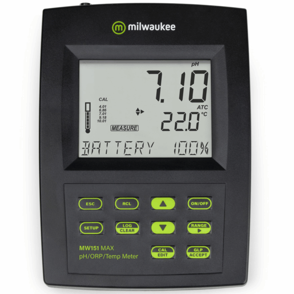 Milwaukee Medidor de mesa (MW151) pH/ORP/Temperatura/Logger